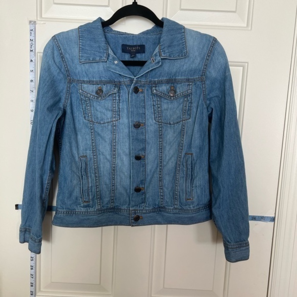 Talbots Jean Jacket, small petite - Picture 1 of 8